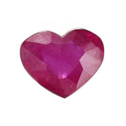 1.4ct Heart Cut Red Ruby Mozambique  (GEM-20082C)