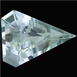 5.19ct Amazing Natural White Lite Blue Aquamarine Fancy VVS (GEM-19609)