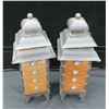 Image 2 : 2 Outdoor Decorative Garden Lanterns 16" Tall