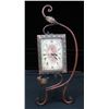Image 1 : Decorative Iron Frame Standing Clock 18" Tall