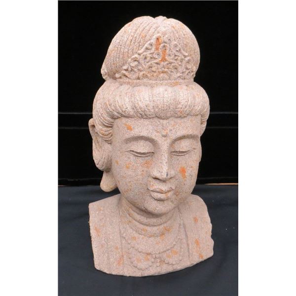 Buddha Head Garden/Lawn Ornament 15" Tall
