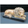 Image 1 : Sleeping Lion Mounted Statue 13" long x 7" Tall