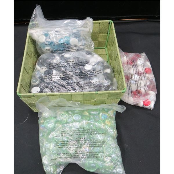 Collection Of Donated Glass Pebbles Gems for Crafting/Decorating