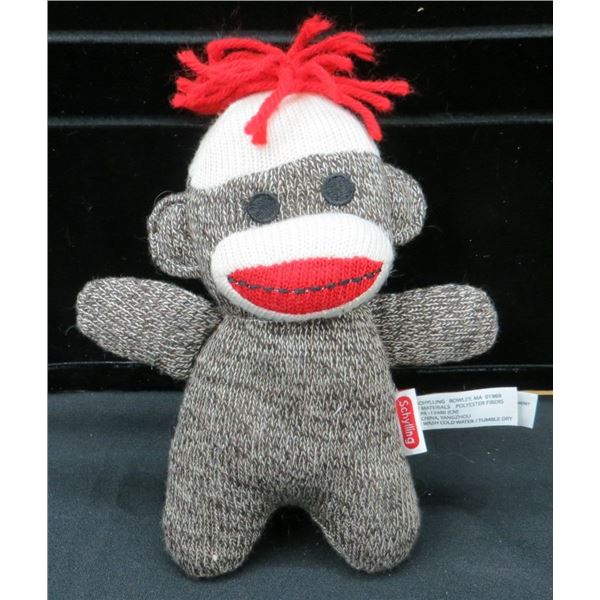 2012 Schylling Baby Sock Monkey Brown Collectable Stuffed Monkey
