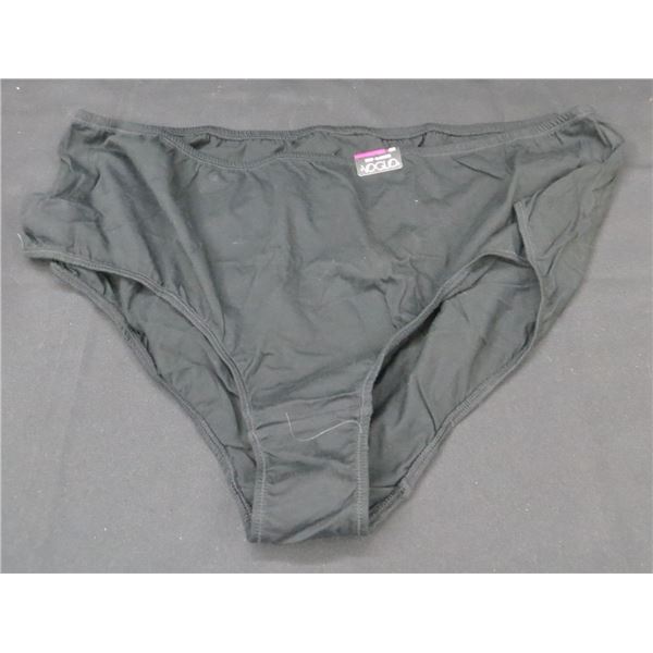 New Ladies Voglo Black Cotton Briefs Size 4X
