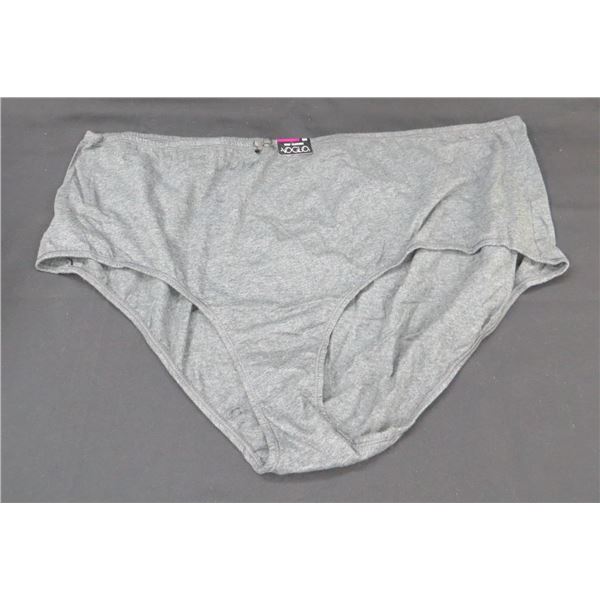 New Ladies Voglo Dark Grey Cotton Briefs Size 5X