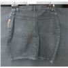 Image 2 : New Rio Ladies Black Jean Button Up Skirt Size11