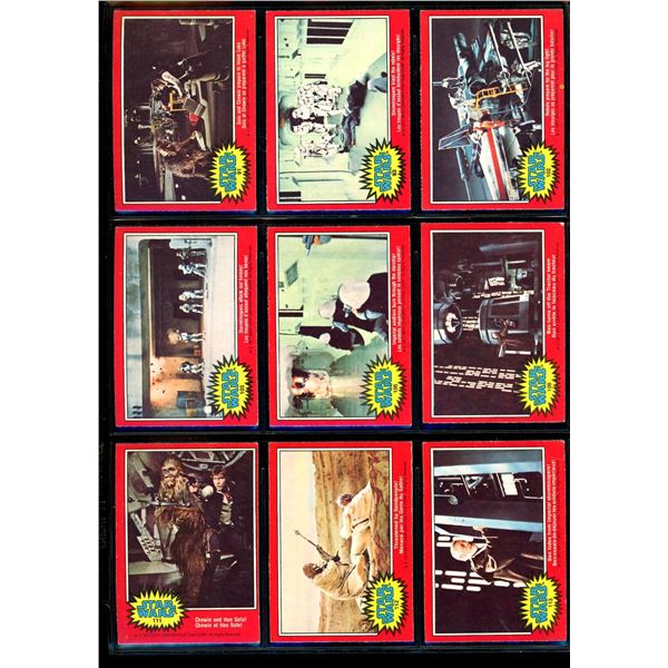 1977 Lot of 9 Various Vintage Star Wars Cards