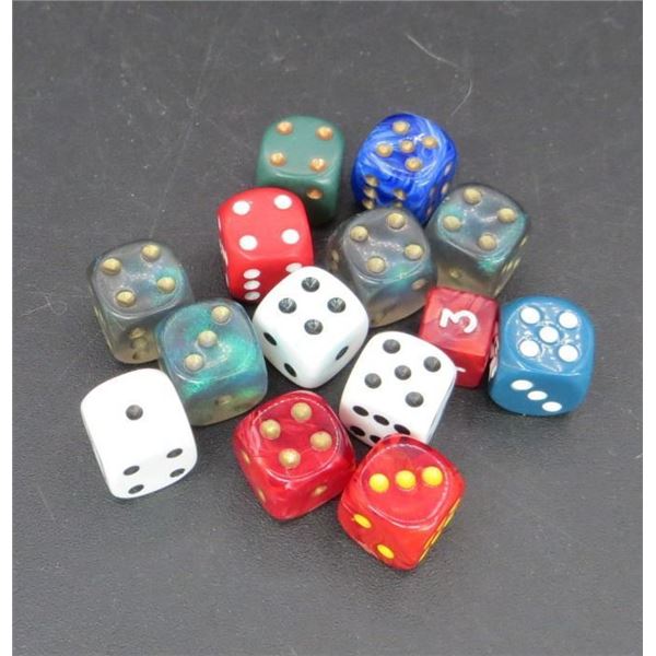 Lot of 14 New Roll playing Game RPG mini Dice
