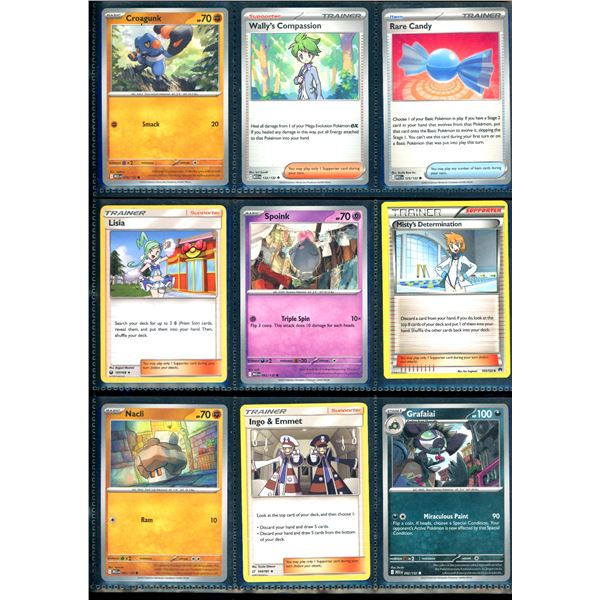 Lot Of 18 Various Pokemon Collector Cards