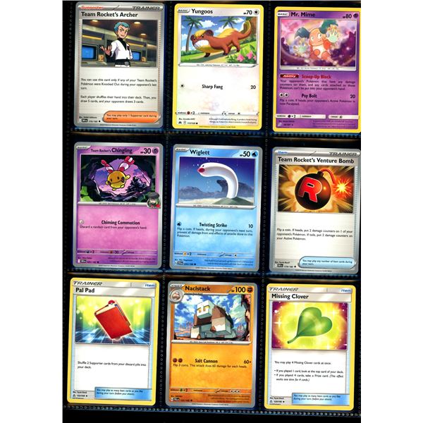 Lot Of 18 Various Pokemon Collector Cards
