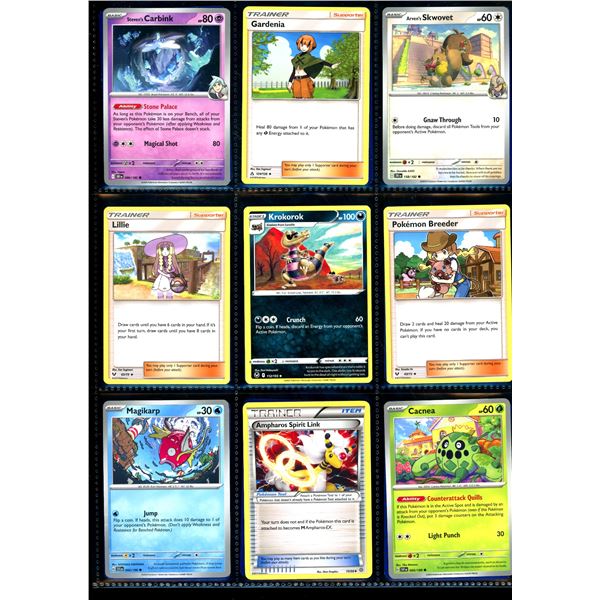 Lot Of 18 Various Pokemon Collector Cards