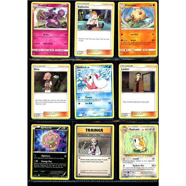 Lot Of 18 Various Pokemon Collector Cards