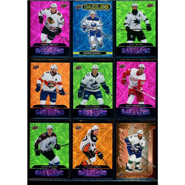 Lot of 9 Various Dazzlers Various Colours Teams & Players