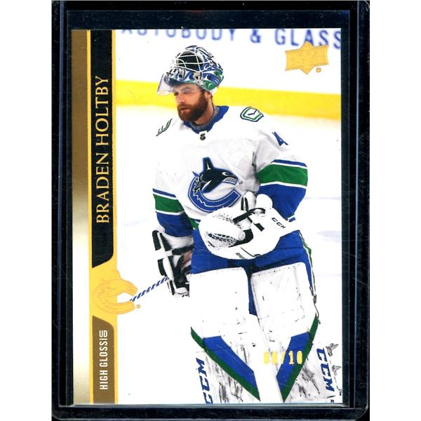 2020-21 Upper Deck High Gloss #635 Braden Holtby 8/10 BV $65