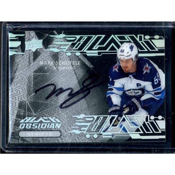 2019-20 UD Black Obsidian Scripts #OSMS Mark Scheifele BV $30