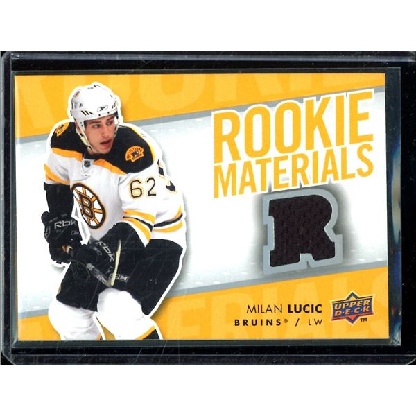 2007-08 Upper Deck Rookie Materials #RMML Milan Lucic BV $40