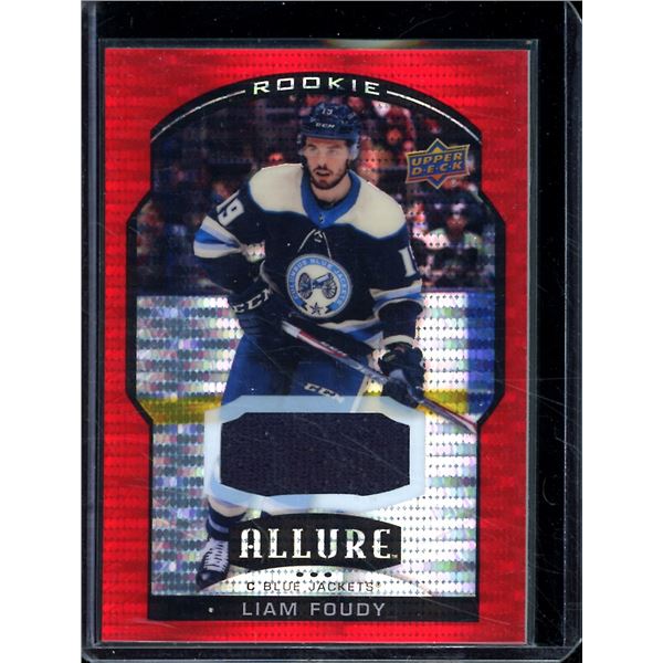 2020-21 Upper Deck Allure Jerseys Red Rainbow #81 Liam Foudy