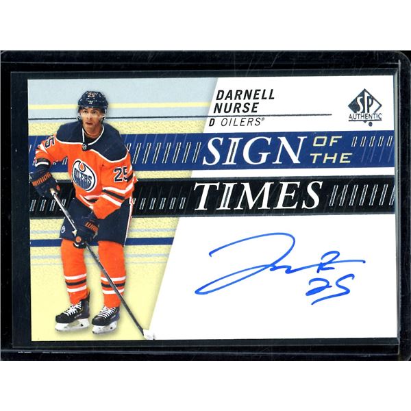 2018-19 SP Authentic Sign of the Times #SOTTDN Darnell Nurse