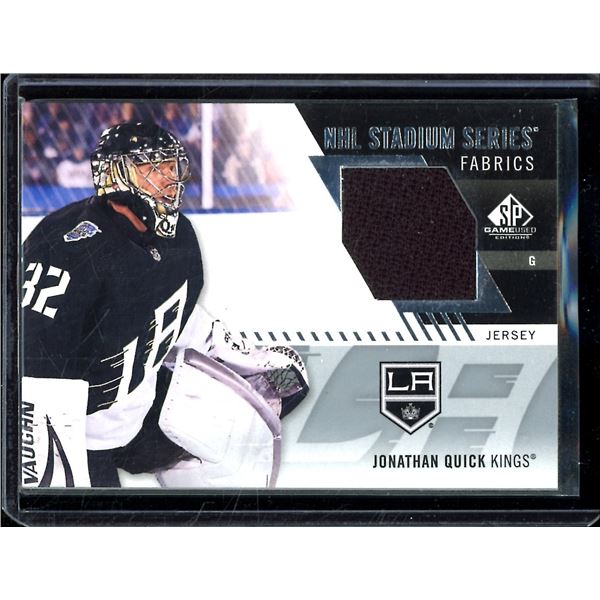 2020-21 SP Game Used '20 NHL Stadium Series Fabrics #SSFJO Jonathan Quick