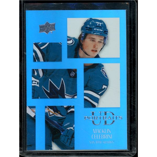 2024-25 Upper Deck UD Portraits #P37 Macklin Celebrini