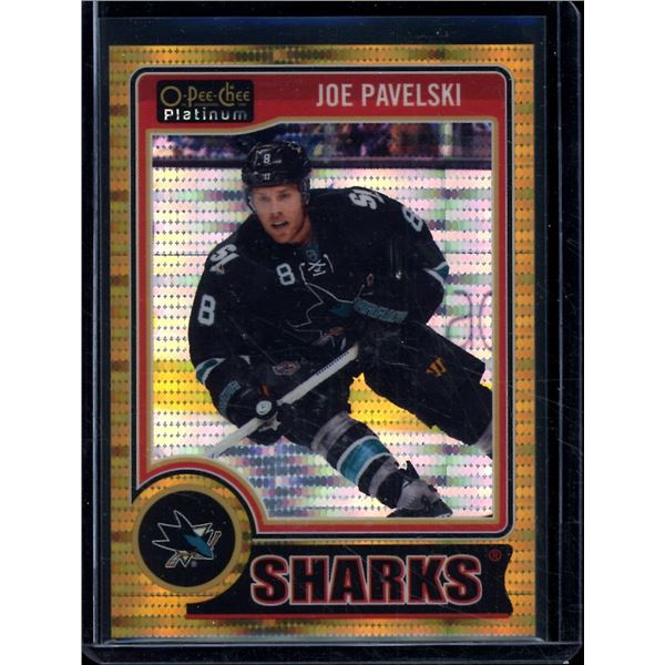 2014-15 O-Pee-Chee Platinum Seismic Gold #91 Joe Pavelski 12/50 BV $75