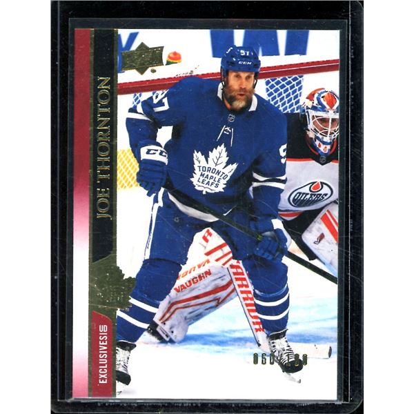 2020-21 Upper Deck Exclusives #632 Joe Thornton 60/100