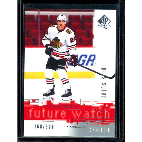 2020-21 SP Authentic '00-01 Retro Future Watch #RFW2 Pius Suter 168/500