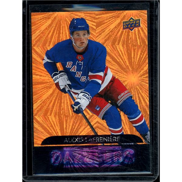 2020-21 Upper Deck Dazzlers Orange #DZ81 Alexis Lafreniere BV $70
