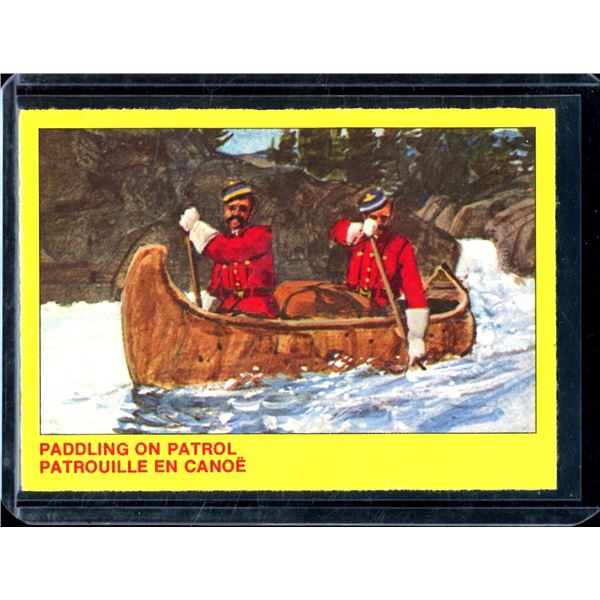 1973 O-Pee-Chee Royal Canadian Mounted Police Centennial #49 Paddling on Patrol