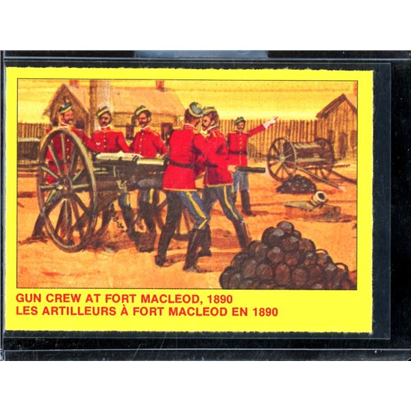1973 O-Pee-Chee Royal Canadian Mounted Police Centennial #31 Gun Crew at Fort MacLeod, 1890