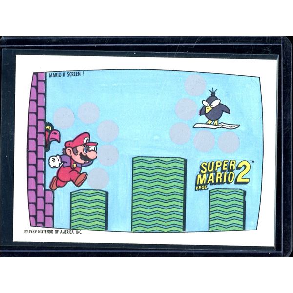 1989 Nintendo Scratch Off Card Mario II Screen 1 Card Not Scratched