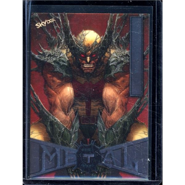 2021 SkyBox Marvel Metal Universe Spider-Man #100 Wolverine