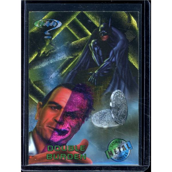 1995 Fleer Metal Batman Forever #47 Double Burden