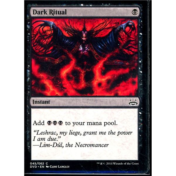 Magic the Gathering Dark Ritual Duel Decks Anthology Divine vs Demonic