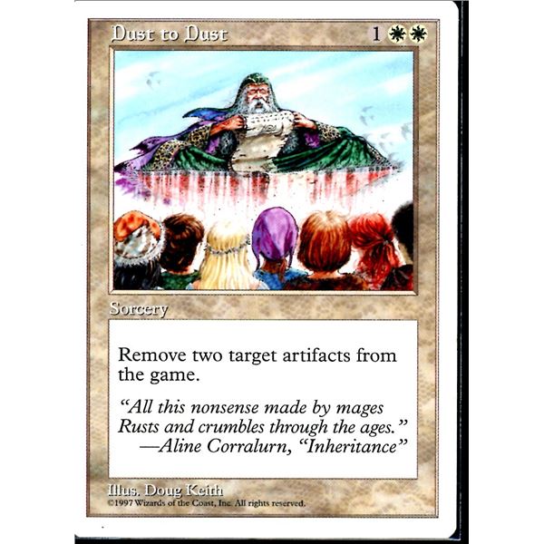 Magic the Gathering Dust to Dust Fifth Edition