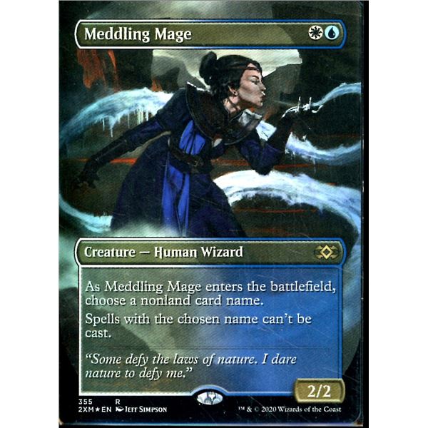 Magic the Gathering Meddling Mage FOIL Double Masters Alternate Art
