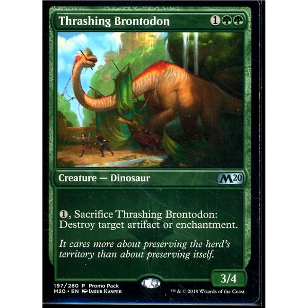 Magic the Gathering Thrashing Brontodon Core Set 2020