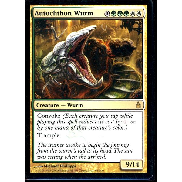 Magic the Gathering Autochthon Wurm Ravnica City of Guilds