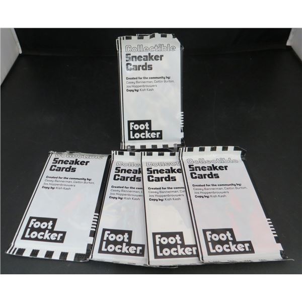 5 Sealed Packs 2022 Panini Footlocker Sneaker Collectible Cards