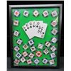 Image 1 : Framed NHL Poker Chip Set Measures 14.5" x 12"