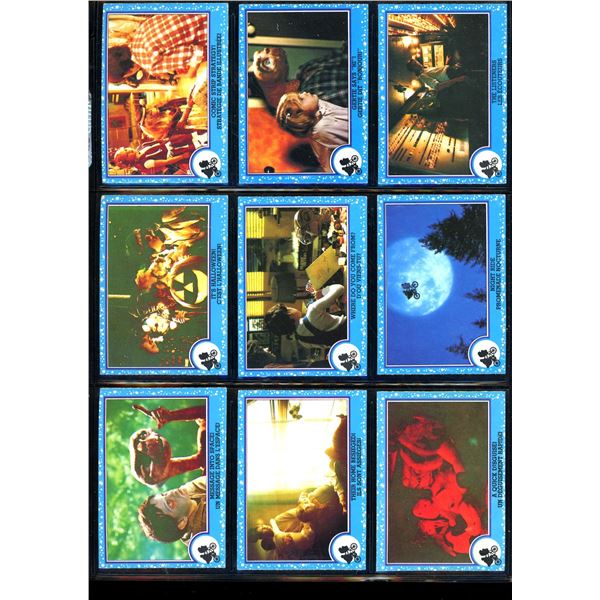 Lot of 9 Various E.T. Collector Cards