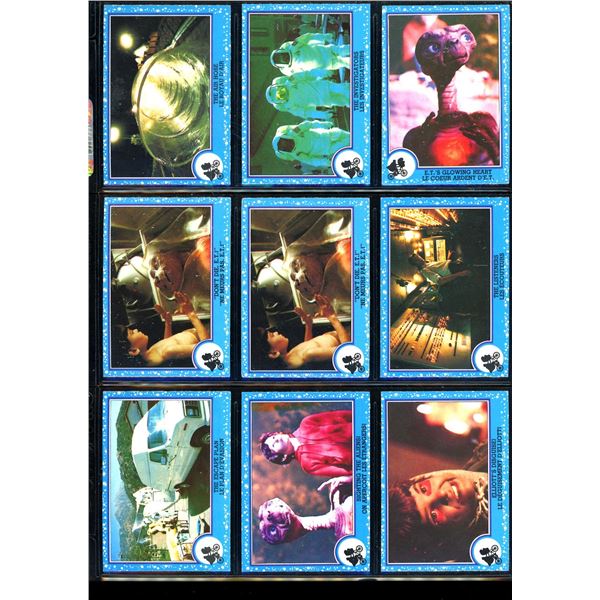 Lot of 9 Various E.T. Collector Cards