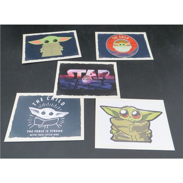 2020 The Mandalorian Journey of Child Illustrated 5 Card Set