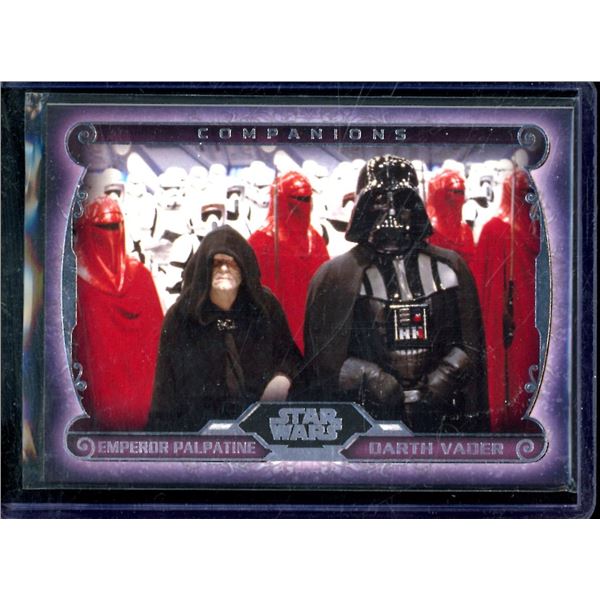 2015 Topps Star Wars Masterwork Companions #C3 Darth Vader and Emperor Palpatine