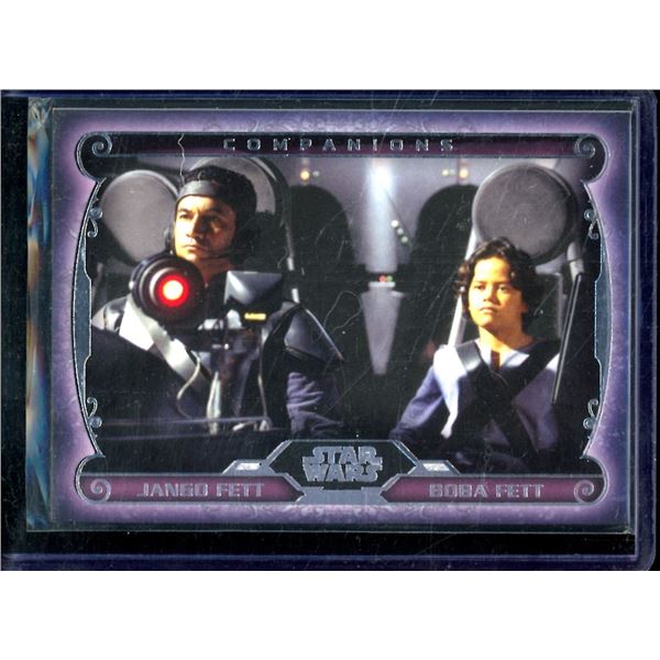 2015 Topps Star Wars Masterwork Companions #C10 Boba Fett and Jango Fett