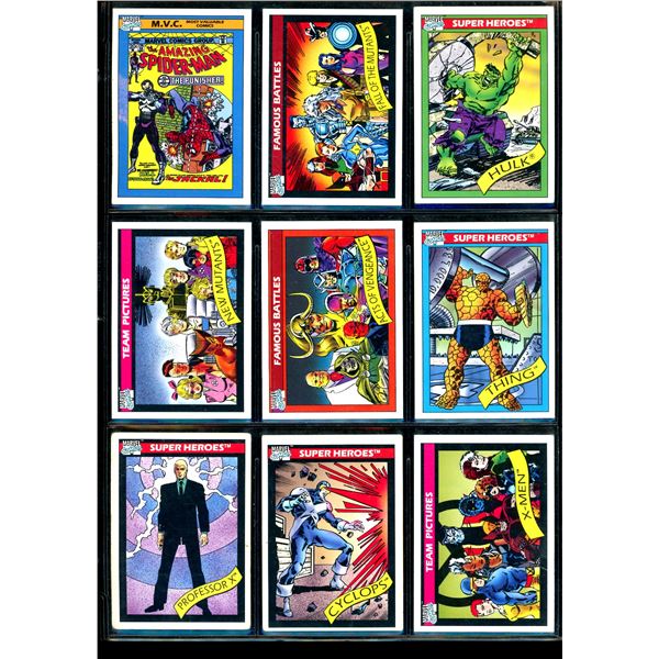 Lot Of 9 Various Marvel Collector Cards