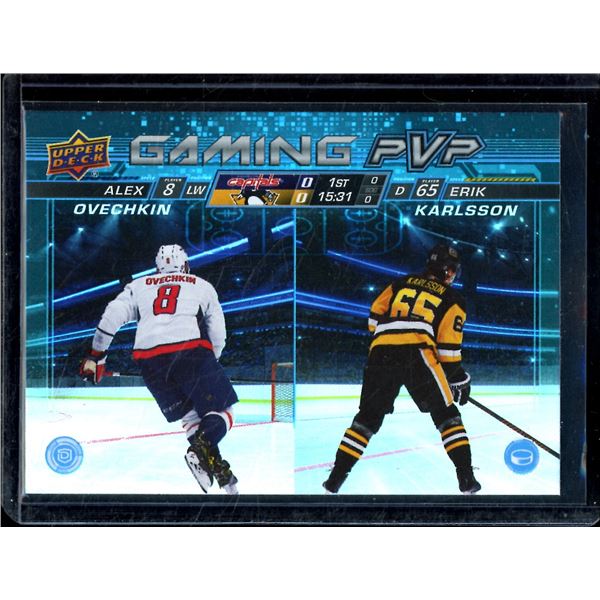 2024-25 Upper Deck Gaming PVP Blue #GPVP16 Alex Ovechkin/Erik Karlsson
