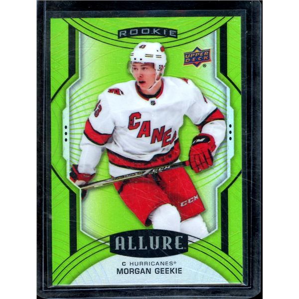 2020-21 Upper Deck Allure Green Quartz Rookie #119 Morgan Geekie 17/99 BV $40