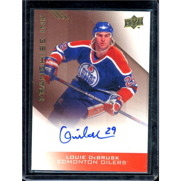 2013-14 Upper Deck Edmonton Oilers Franchise Ink #FILD Louie Debrusk